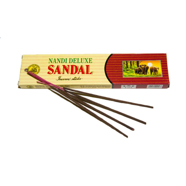 Indické vonné tyčinky Nandi deluxe sandal 20 gms. box