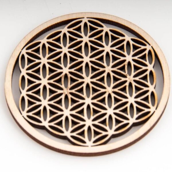 Květ života ze dřeva 6 cm