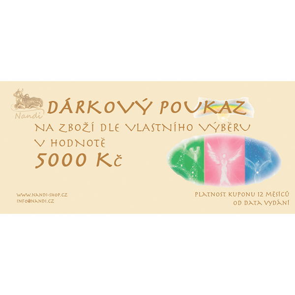 Dárkový poukaz v hodnotě 5000 Kč