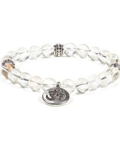 Mala náramek Křišťál s Óm