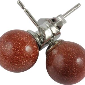 Náušnice Aventurín zlatý