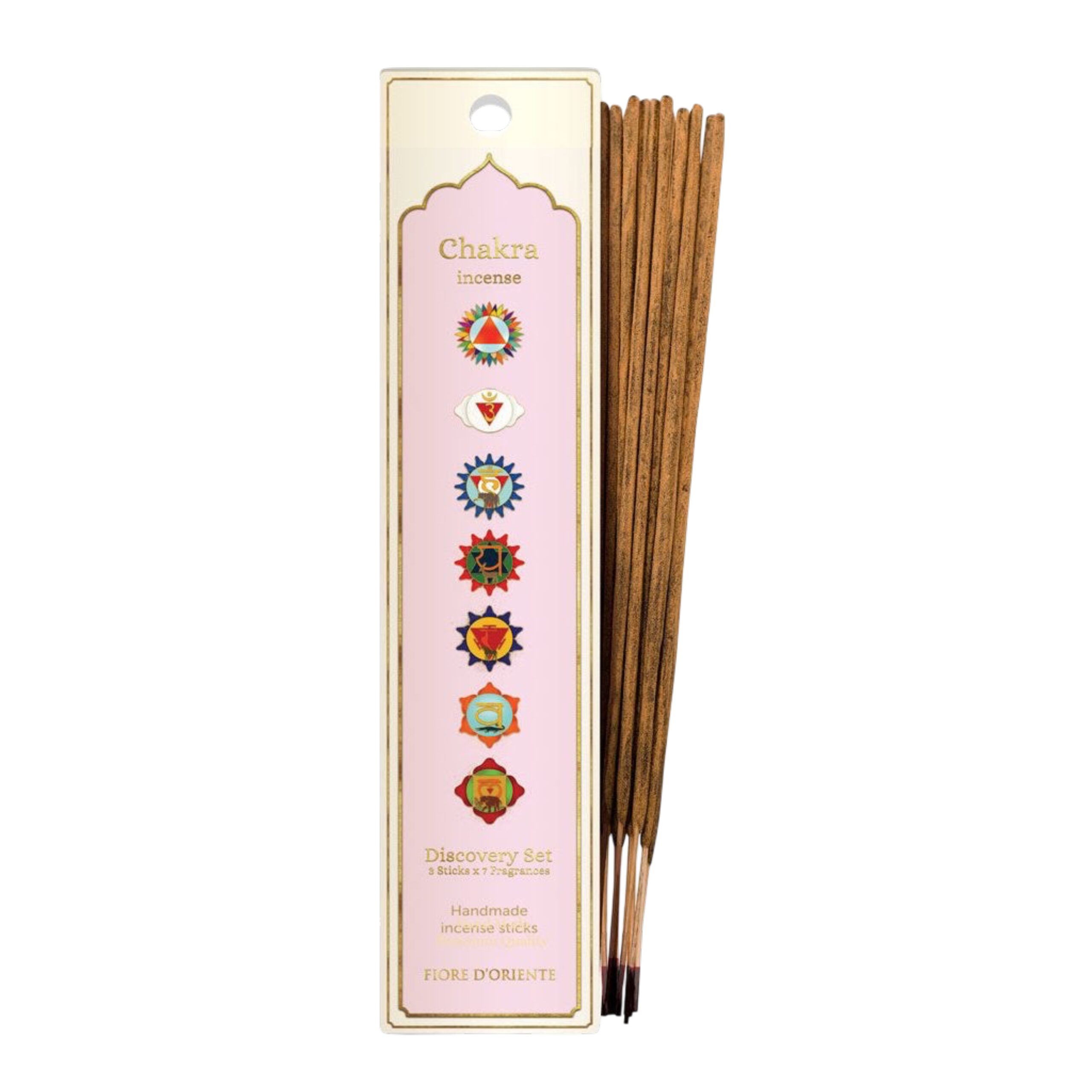 Čakrové tyčinky Fiore D’Oriente – sada 21 ks