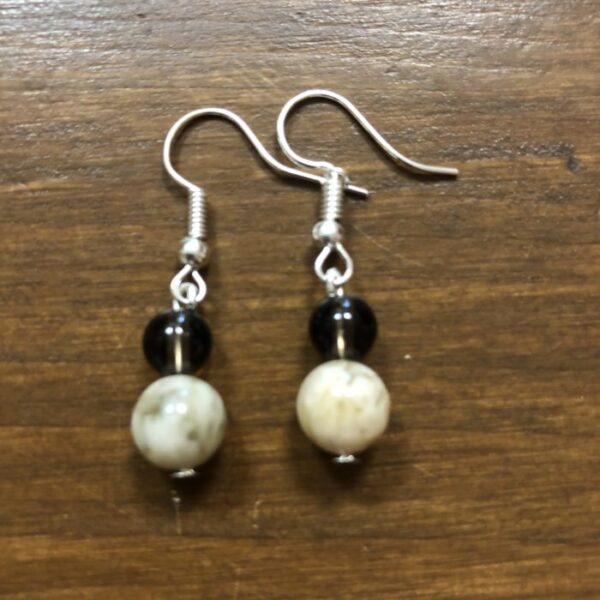 Náušnice Záhněda, sluneční kámen