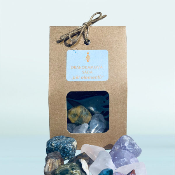 Drahokamová sada - "PĚT ELEMENTŮ" dárkové balení