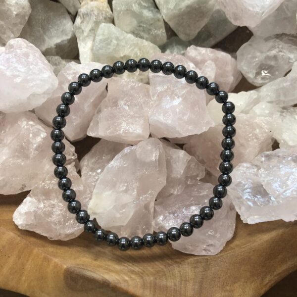 Náramek Hematit 4 mm