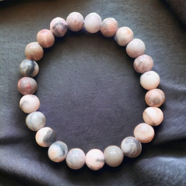 Náramek Jaspis zebra, pink