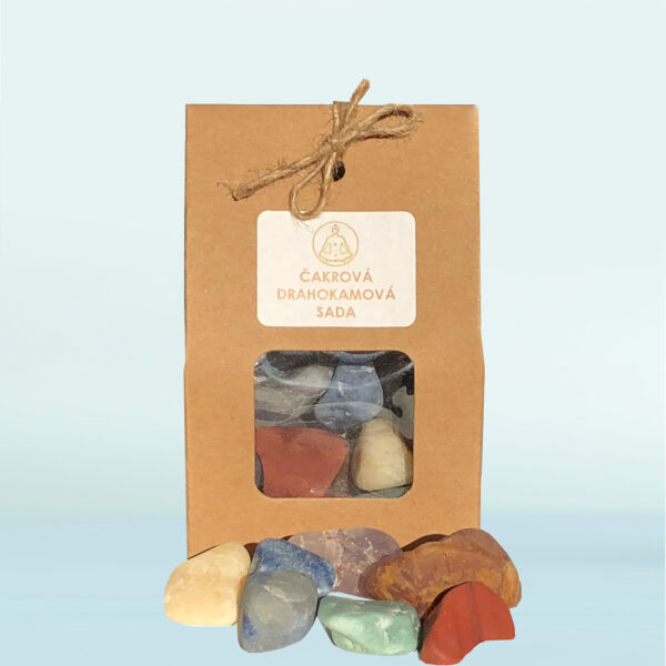 ČAKROVÁ DRAHOKAMOVÁ SADA dárkové balení