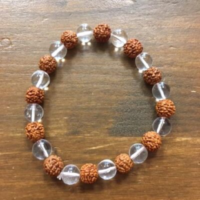 Náramek, Rudrakša, křišťál