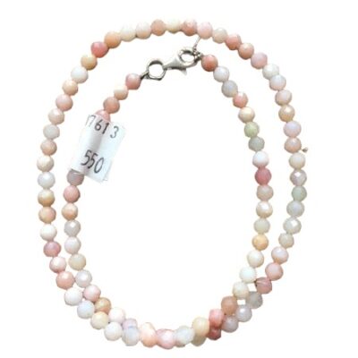 Růžový opál náhrdelník 45 cm