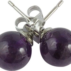 Náušnice Ametyst 8 mm