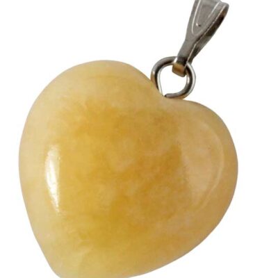 Přívěsek Srdce Oranžový kalcit