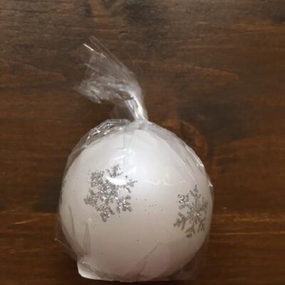 Svíce Vločky, bílá