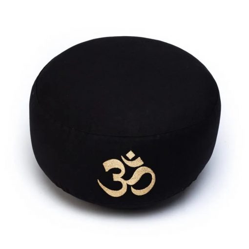 Meditační polštář s Om, černý