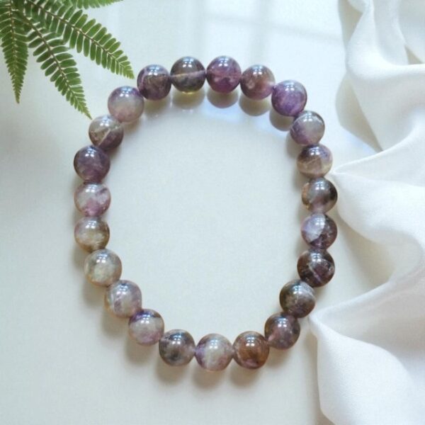 Náramek ametyst chevron 10 mm