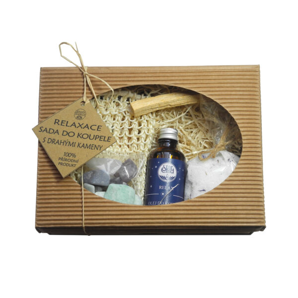Sada do koupele s drahými kameny - RELAXACE