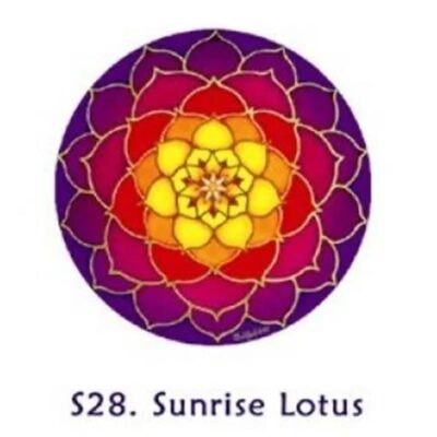 Mandala, Lotos - samolepka 10,5 cm