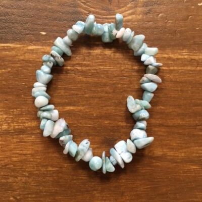 Náramek Larimar, sekaný