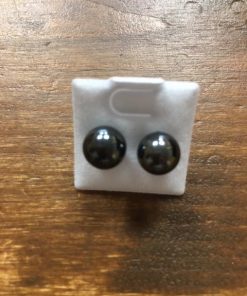 Náušnice Hematit, 8 mm