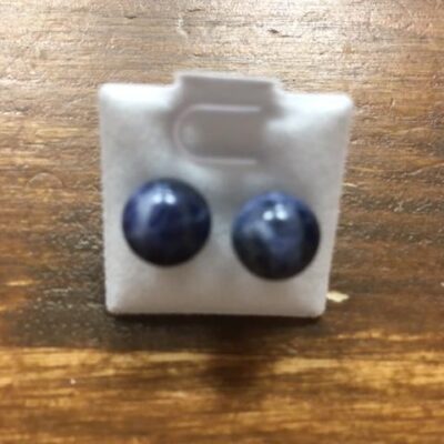 Náušnice Sodalit, 8 mm