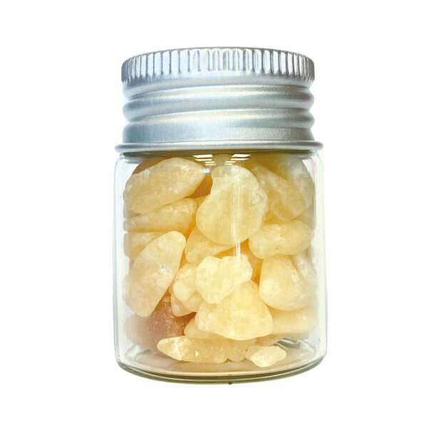 Dekorační lahvička - oranžový kalcit