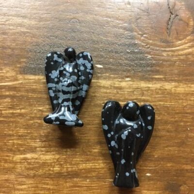 Anděl - obsidián vločkový