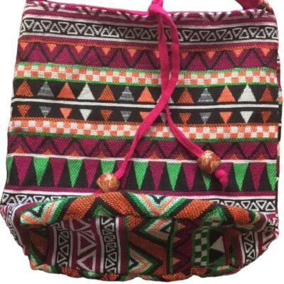 Etno taška přes rameno - růžová