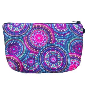 Kosmetická taštička, mandala, fialová