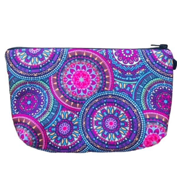 Kosmetická taštička, mandala, fialová