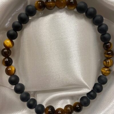 Náramek Onyx, tygří oko 6 mm