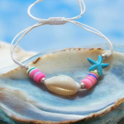 Shamballa náramek, mušličkový