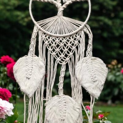 Lapač snů, strom života, bílý