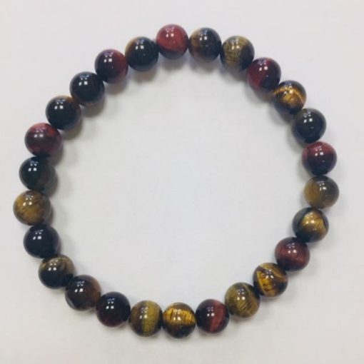 Náramek Býčí oko, tygří oko, sokolí oko, 8 mm