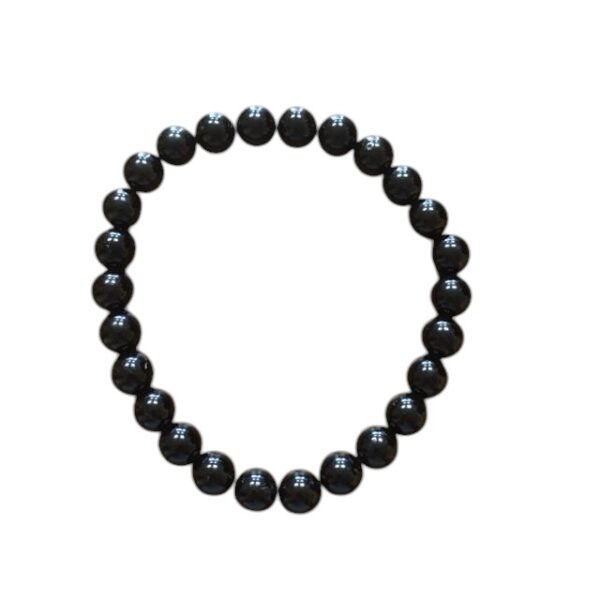 Náramek Turmalín černý, 8 mm