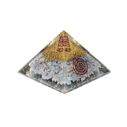 Orgonitová pyramida, angelit, andělská křídla - Obrázek 2