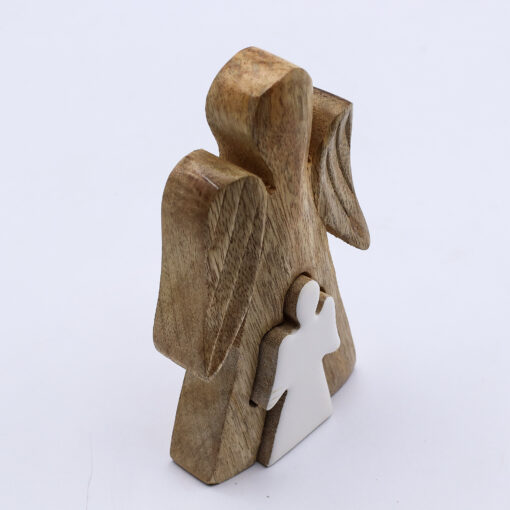 Dřevěný anděl, 15 cm - Obrázek 2