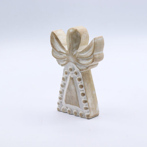 Anděl z mangového dřeva, 13 cm - Obrázek 2
