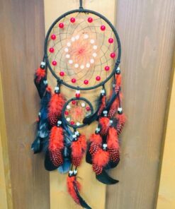 Lapač snů černo - červený