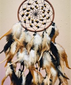 Lapač snů černý - hnědý