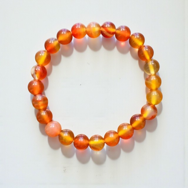 Náramek Karneol, 8 mm