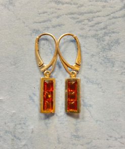 Náušnice Jantar hranaté