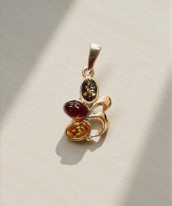 Přívěsek Jantar barevný