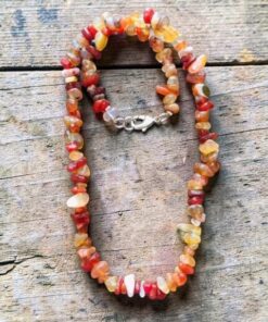 Karneol náhrdelník 47 cm