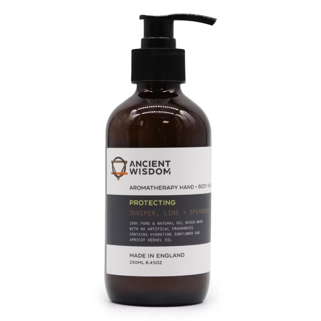 Aromaterapeutický Sprchový Gel na Ruce a Tělo - Jalovec, Limetka a Máta Peprná 250ml