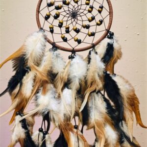 Lapač snů černý - hnědý