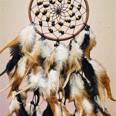 Lapač snů černý - hnědý