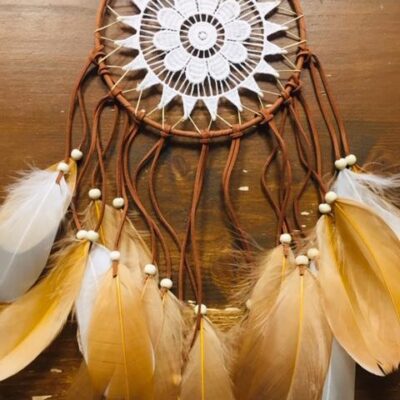 Lapač snů, bílý, hnědý