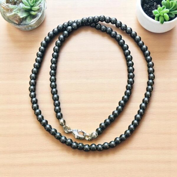 Náhrdelník z hematitu, 45 cm