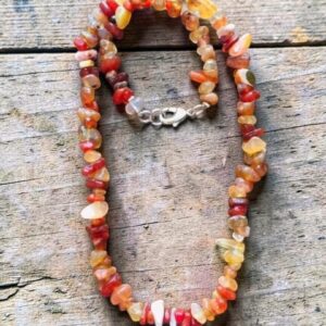 Karneol náhrdelník 47 cm