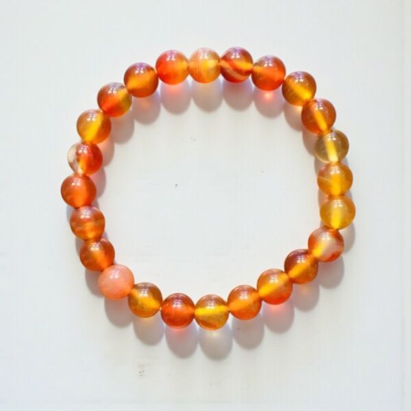 Náramek Karneol, 8 mm