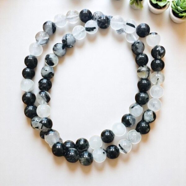 Náramek Turmalín, křišťál 6 mm